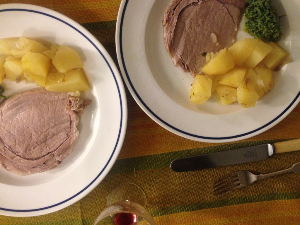 beef and green sauce